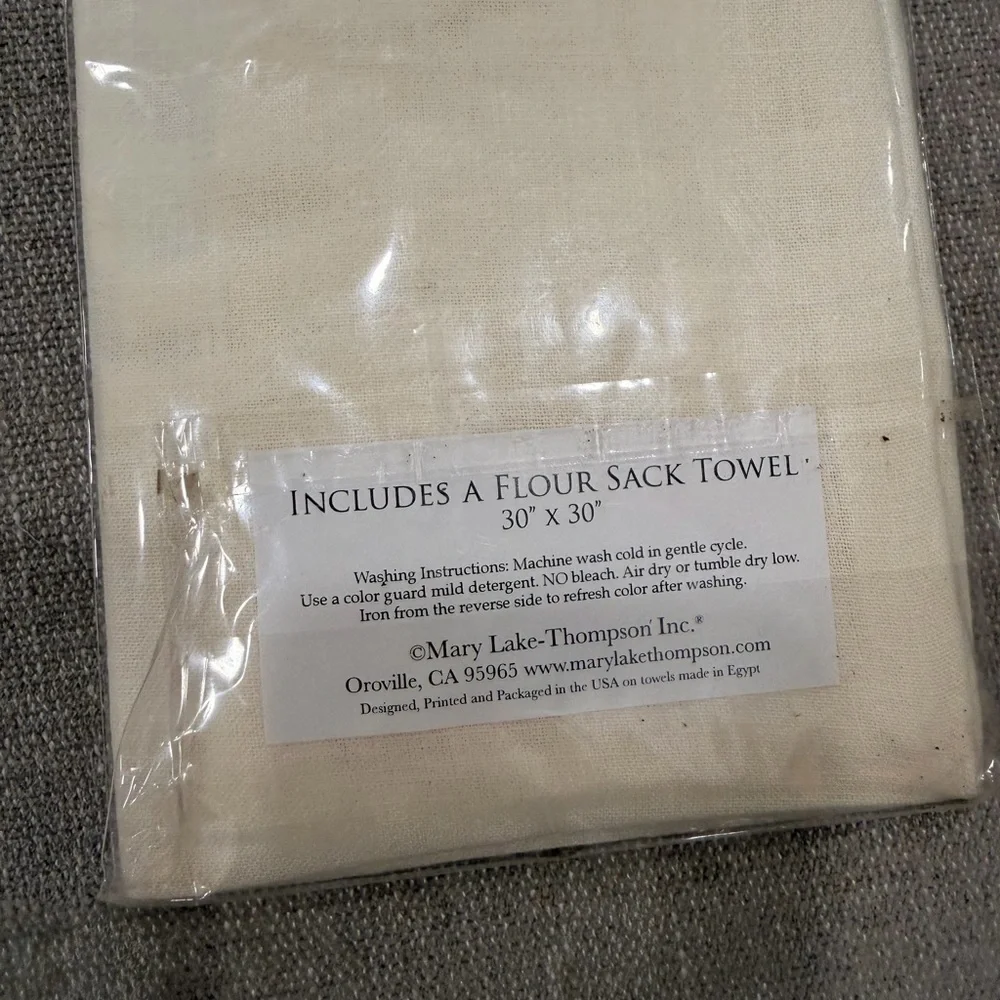 Mary Lake-Thompson Butter Biscuits Flour Sack Kitchen Towel Chicken 30x30